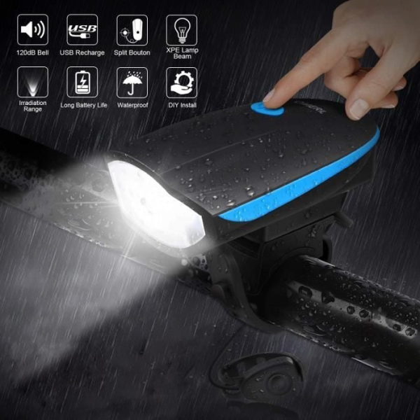 Eclairage AV avec sonnette électronique rechargeable